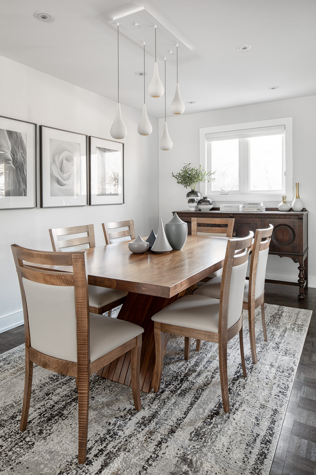 Dining room styled by Persian Rugs Direct