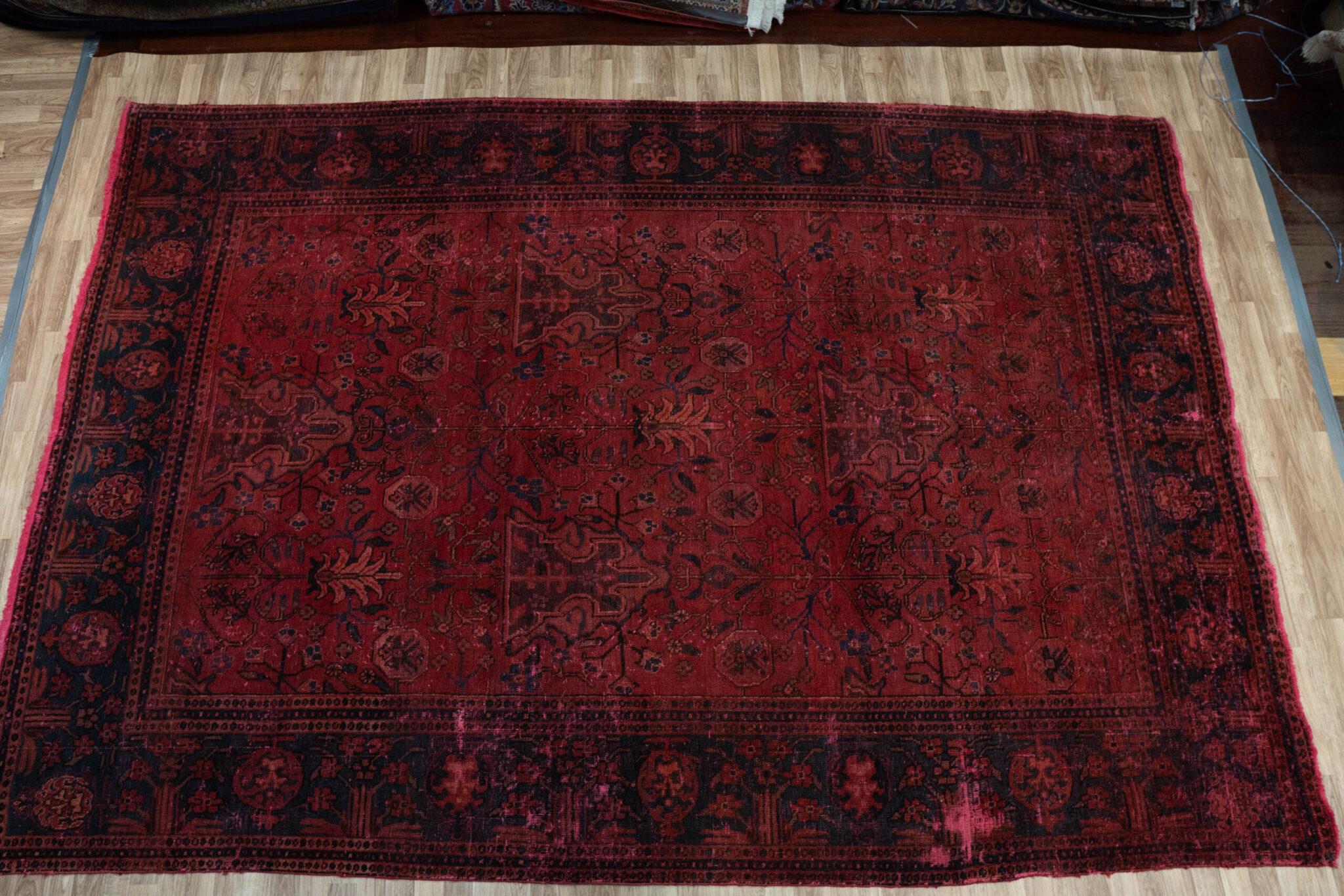 Vintage Overdyed Rug 7'x10'