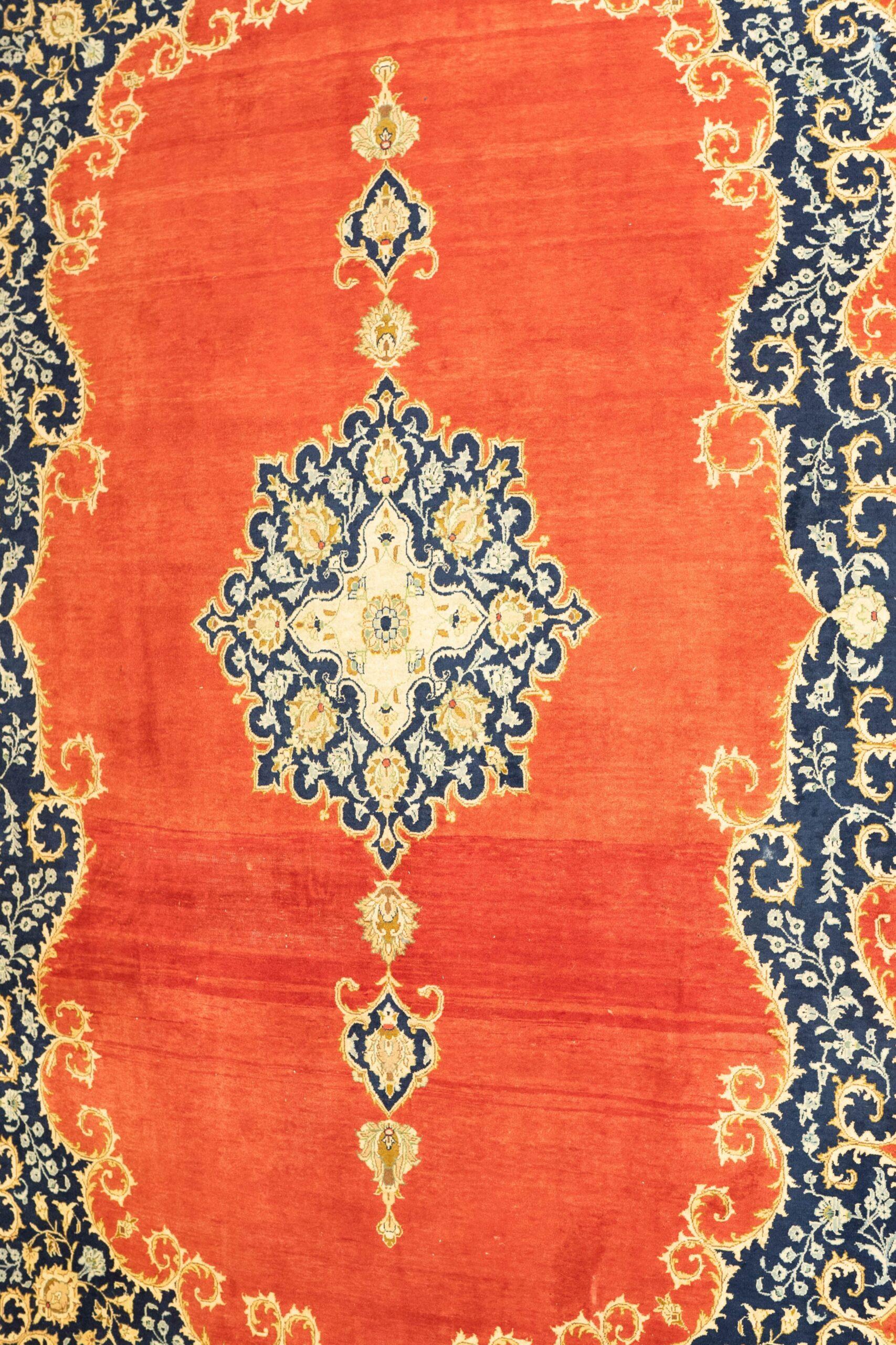 Kashan Wool Rug 11.5x8.2