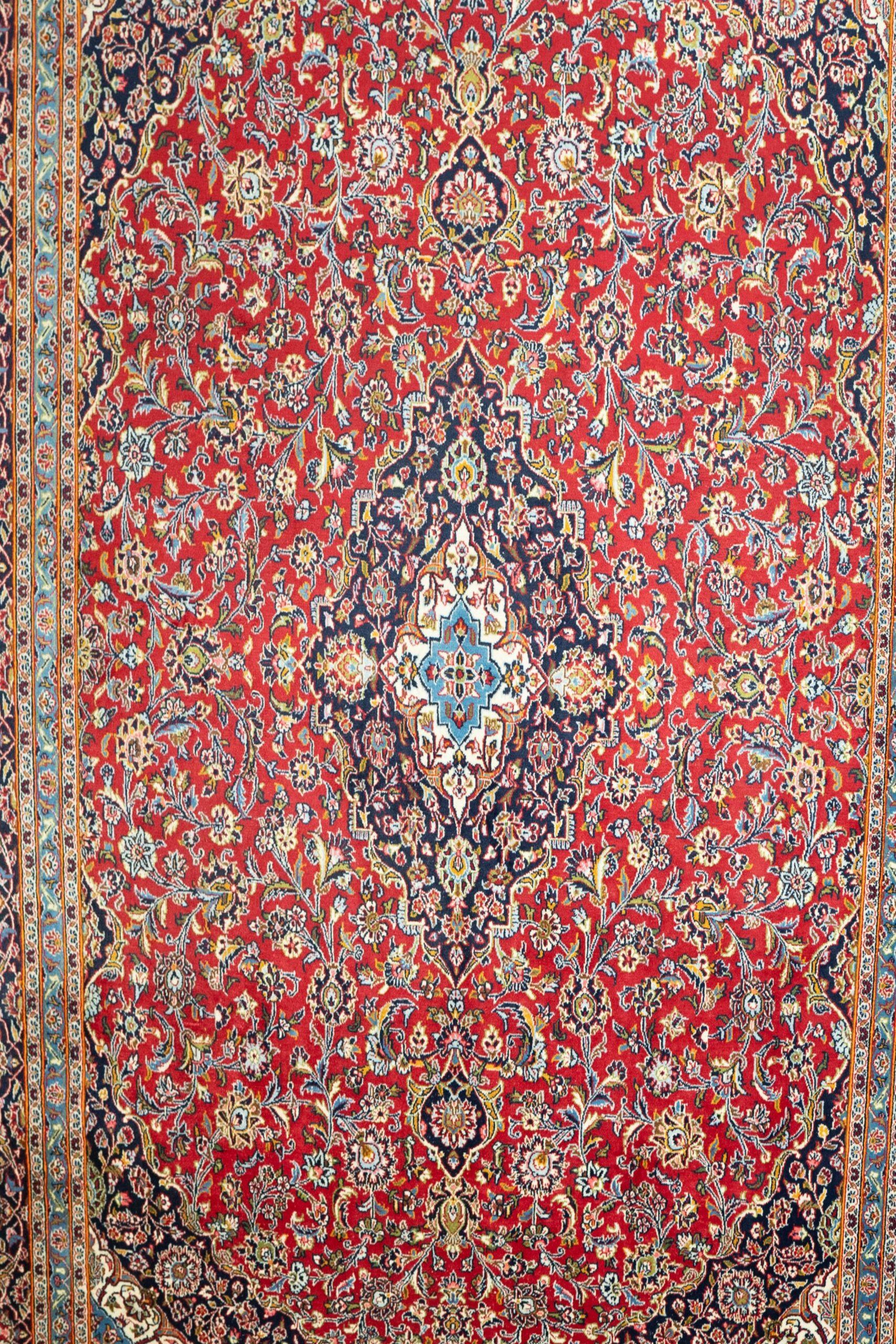 Kashan Wool Rug 9.8x12.8
