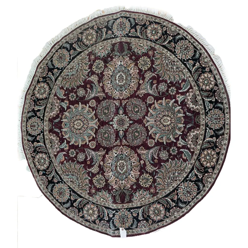 Kashan Wool rug 5'x5'