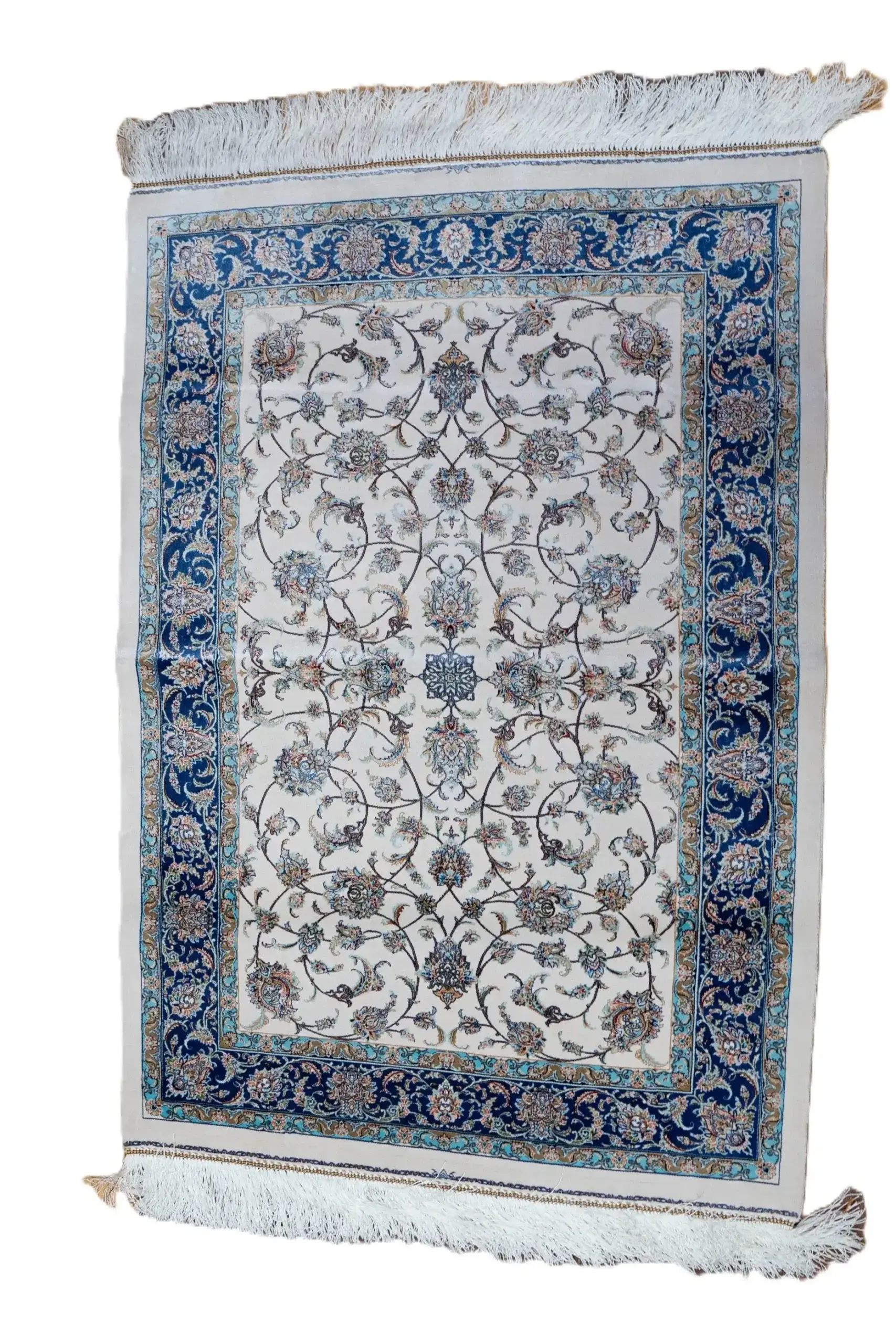 Qum Design Silk Rug 4.2' × 4.1'