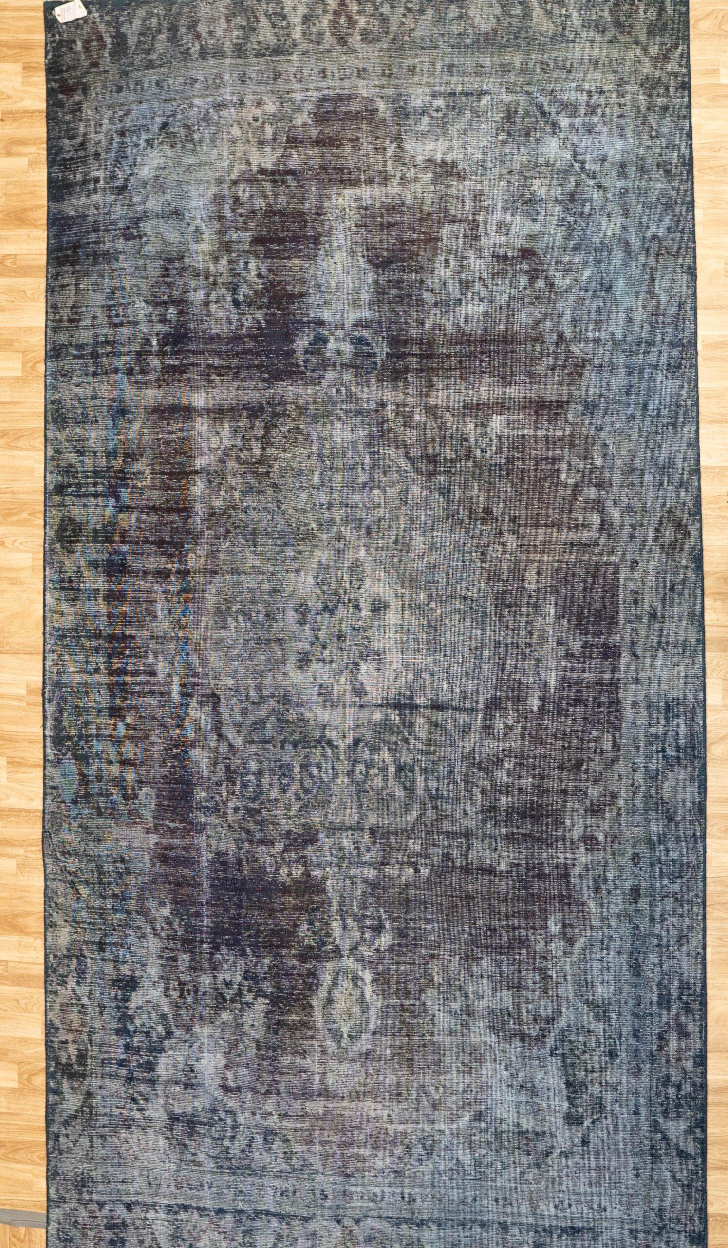 Vintage Overdyed Wool Rug 7.8'x11'
