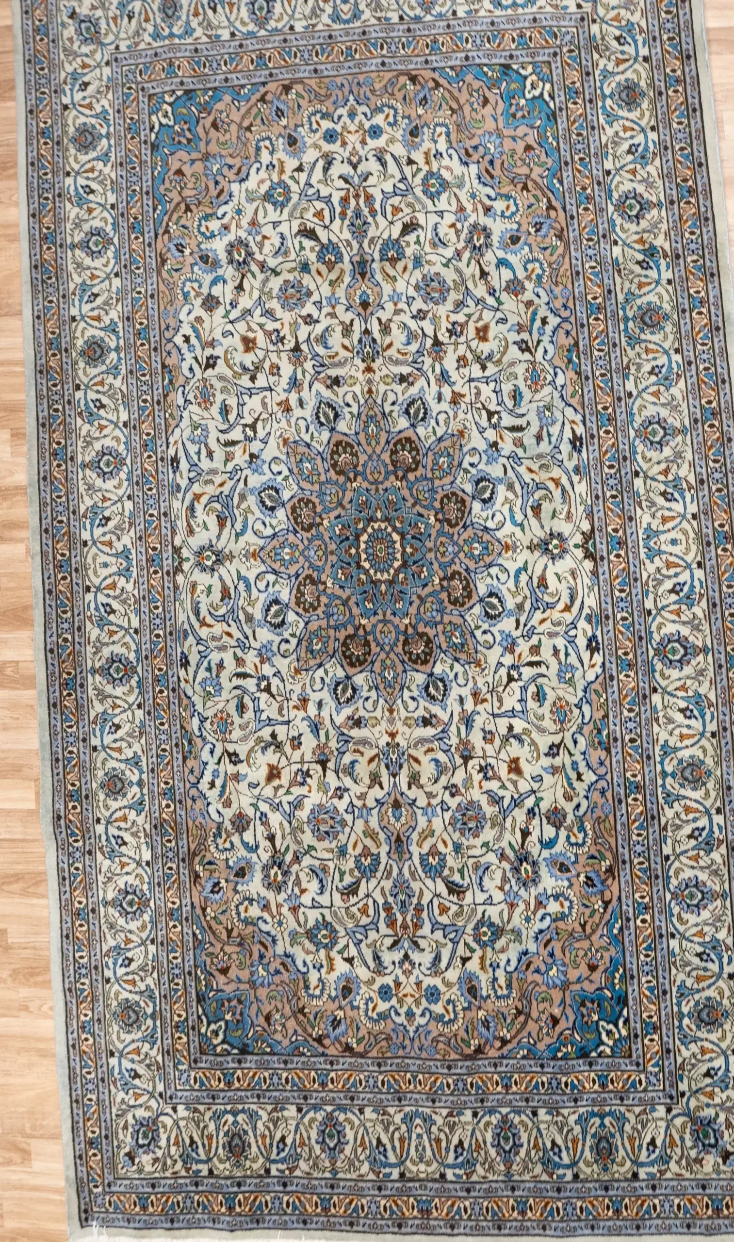 Kashan Wool Rug 6.6 x 9.6