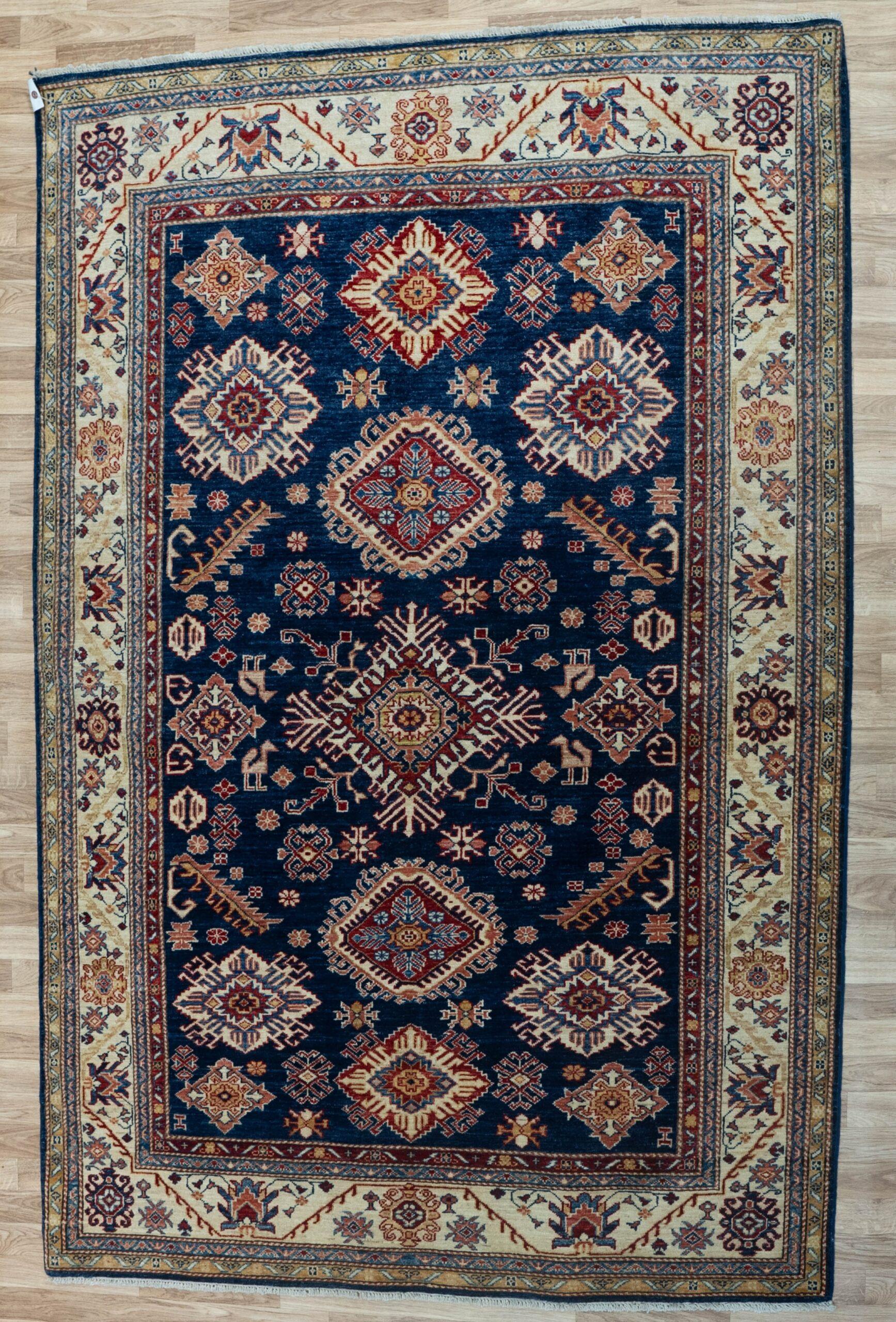 Kazak Wool Rug 5.4x7.7