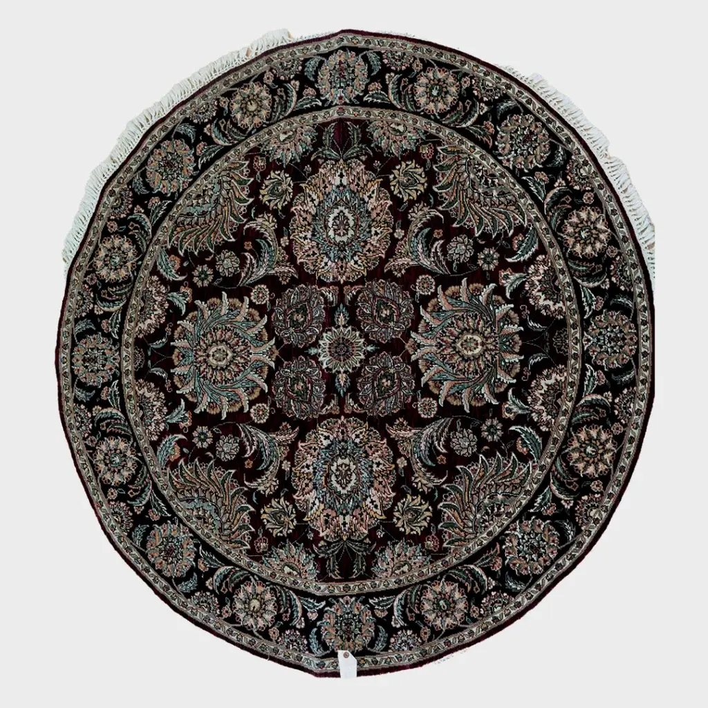 Kashan Wool rug 5'x5'
