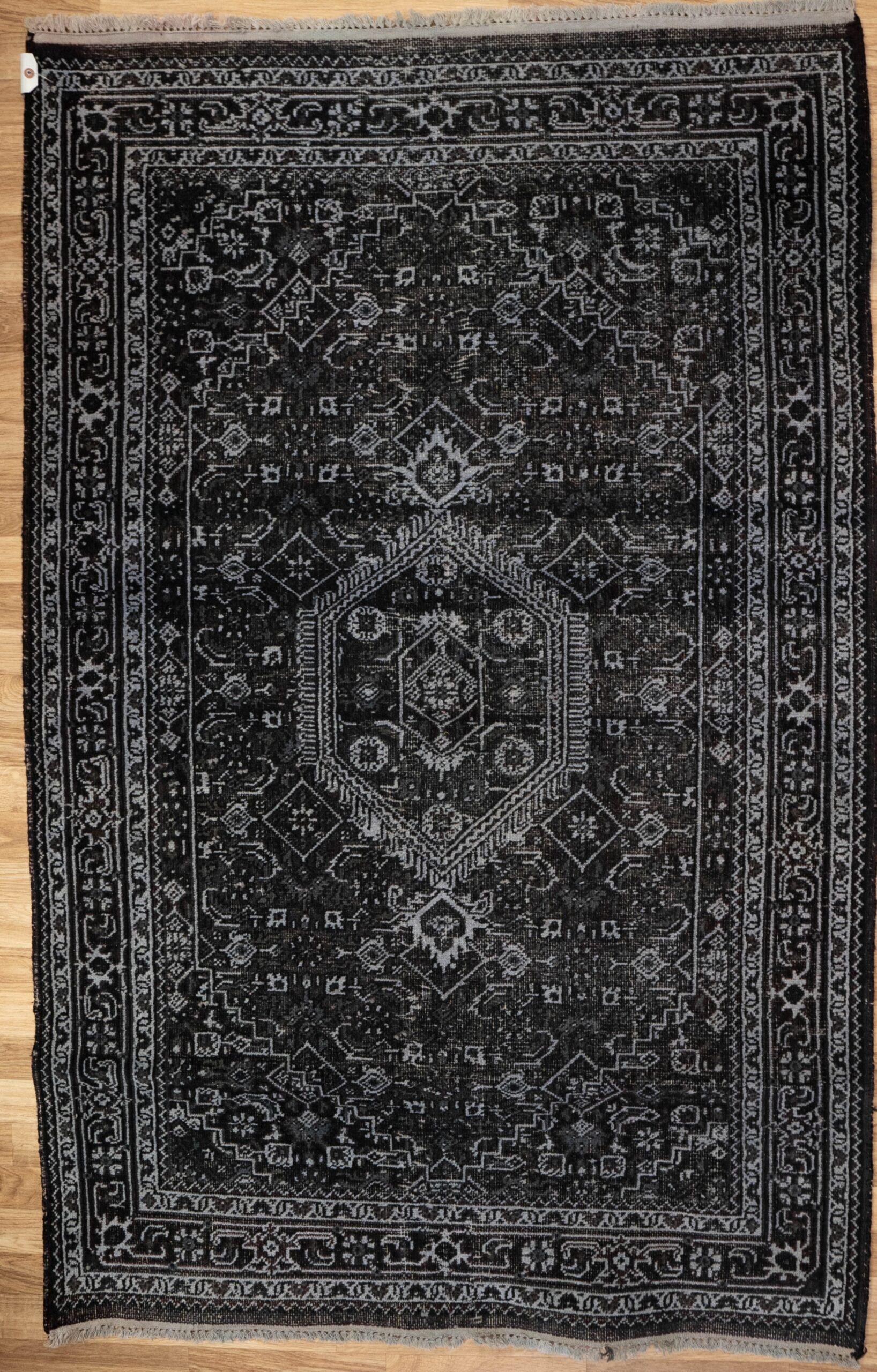 Overdyed Bidjar Wool Rug 4'x6'