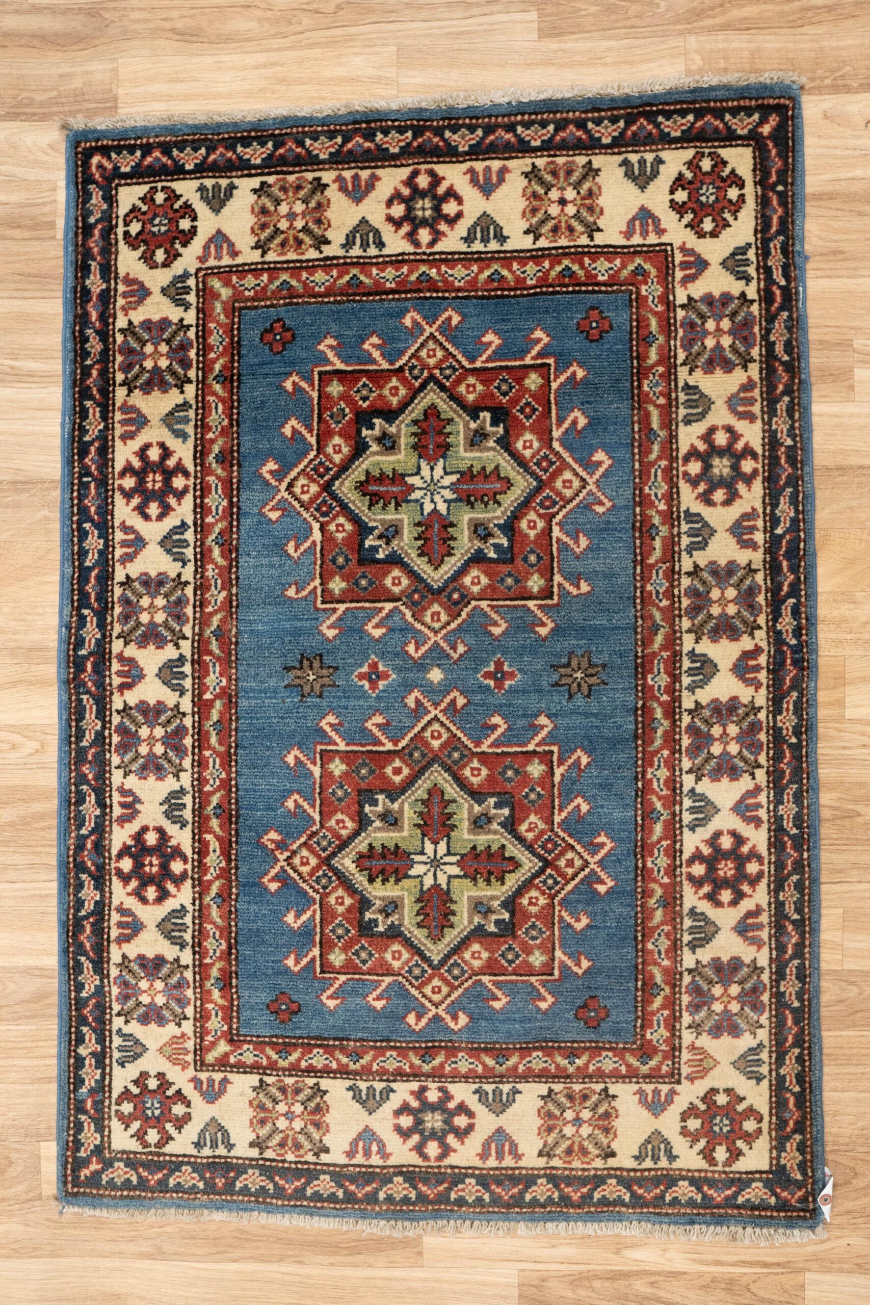 Kazak Wool Rug 2.7x4.1