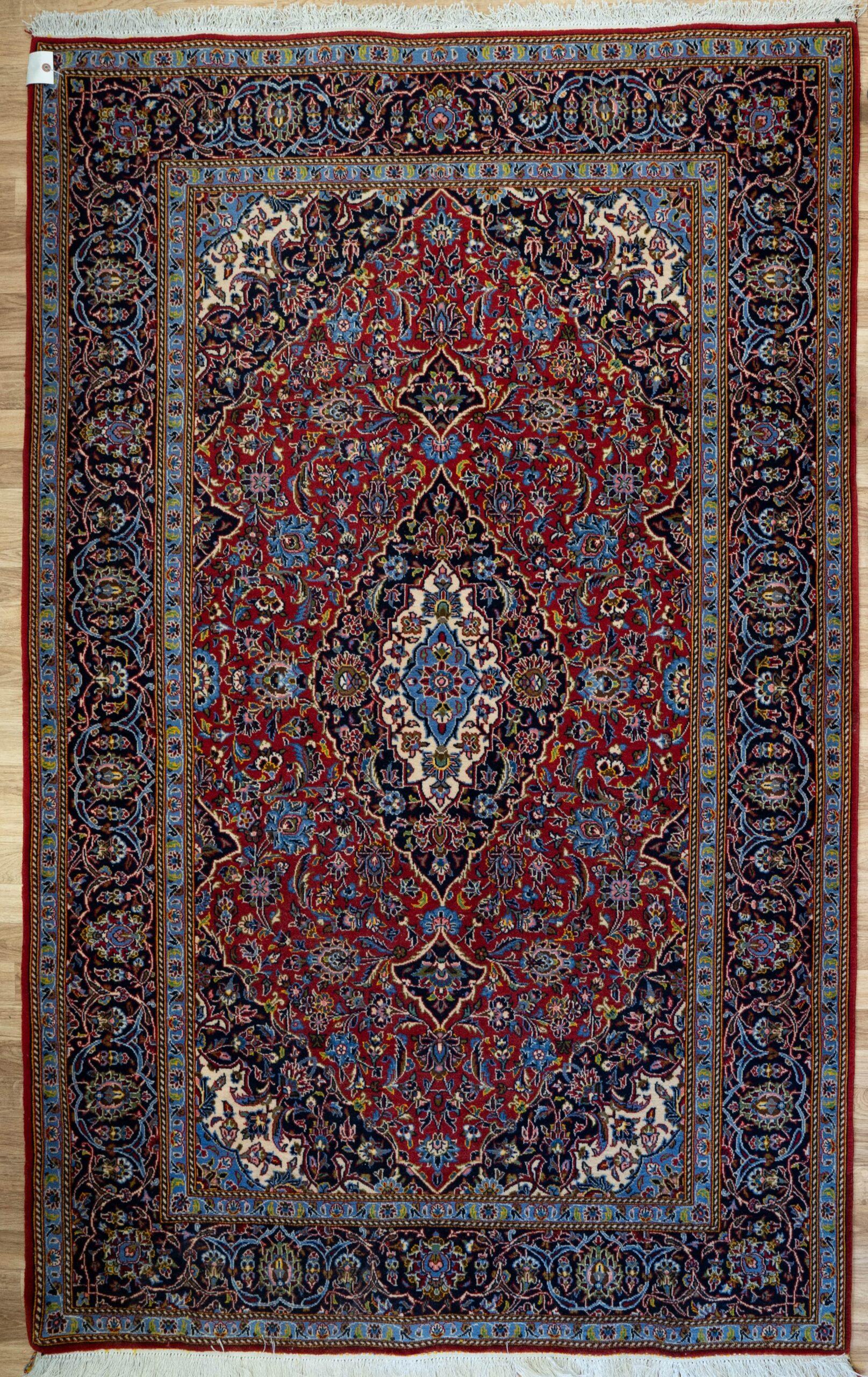Kashan Kurk Wool Rug 4.10'x7'