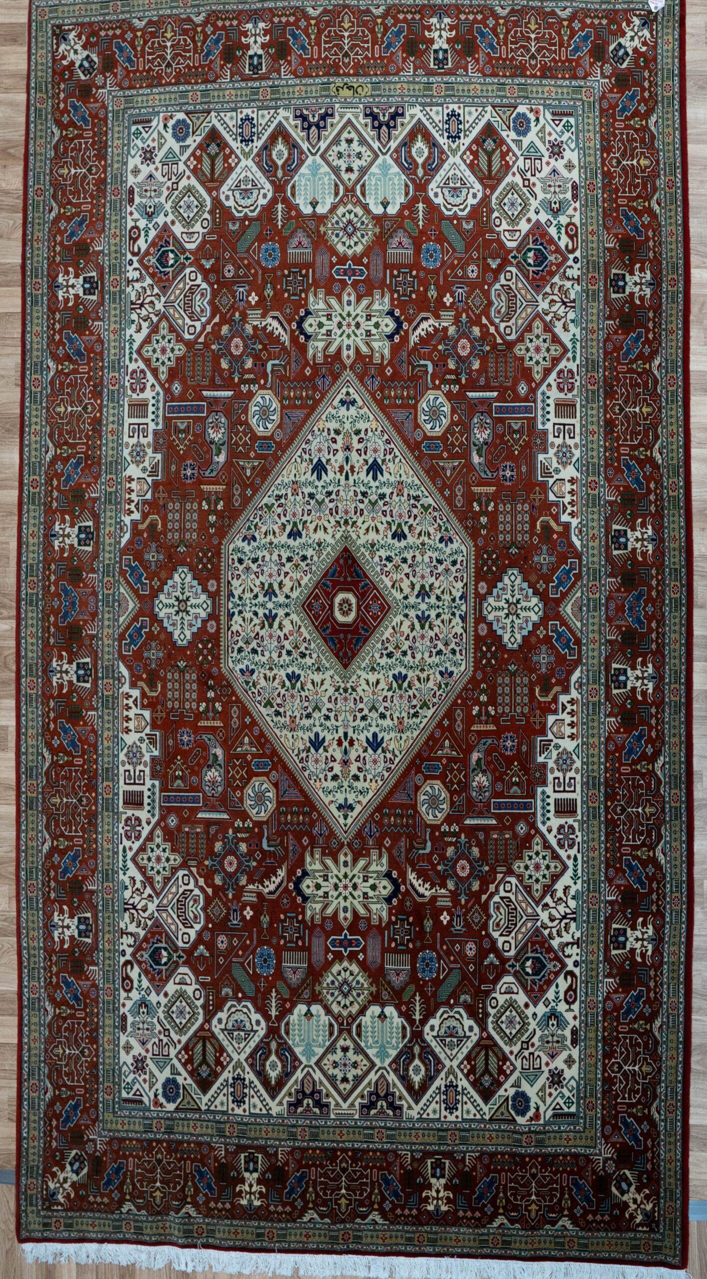 Tabriz Wool Rug 6.9x9.9