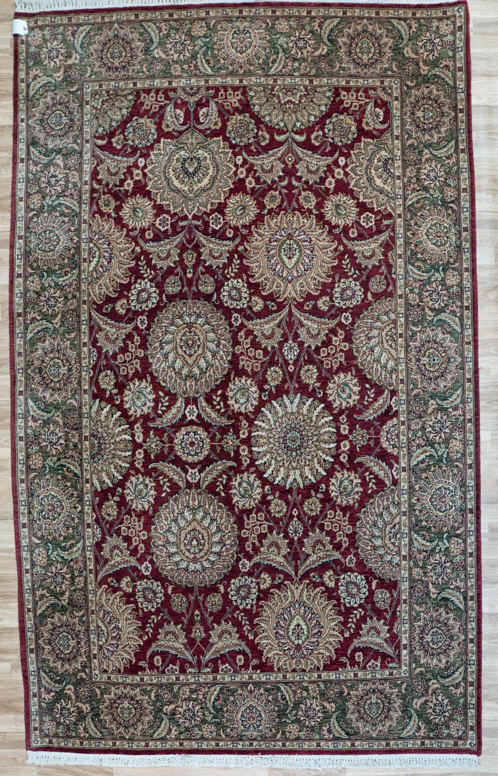 Kashan Wool Rug 6'x9'
