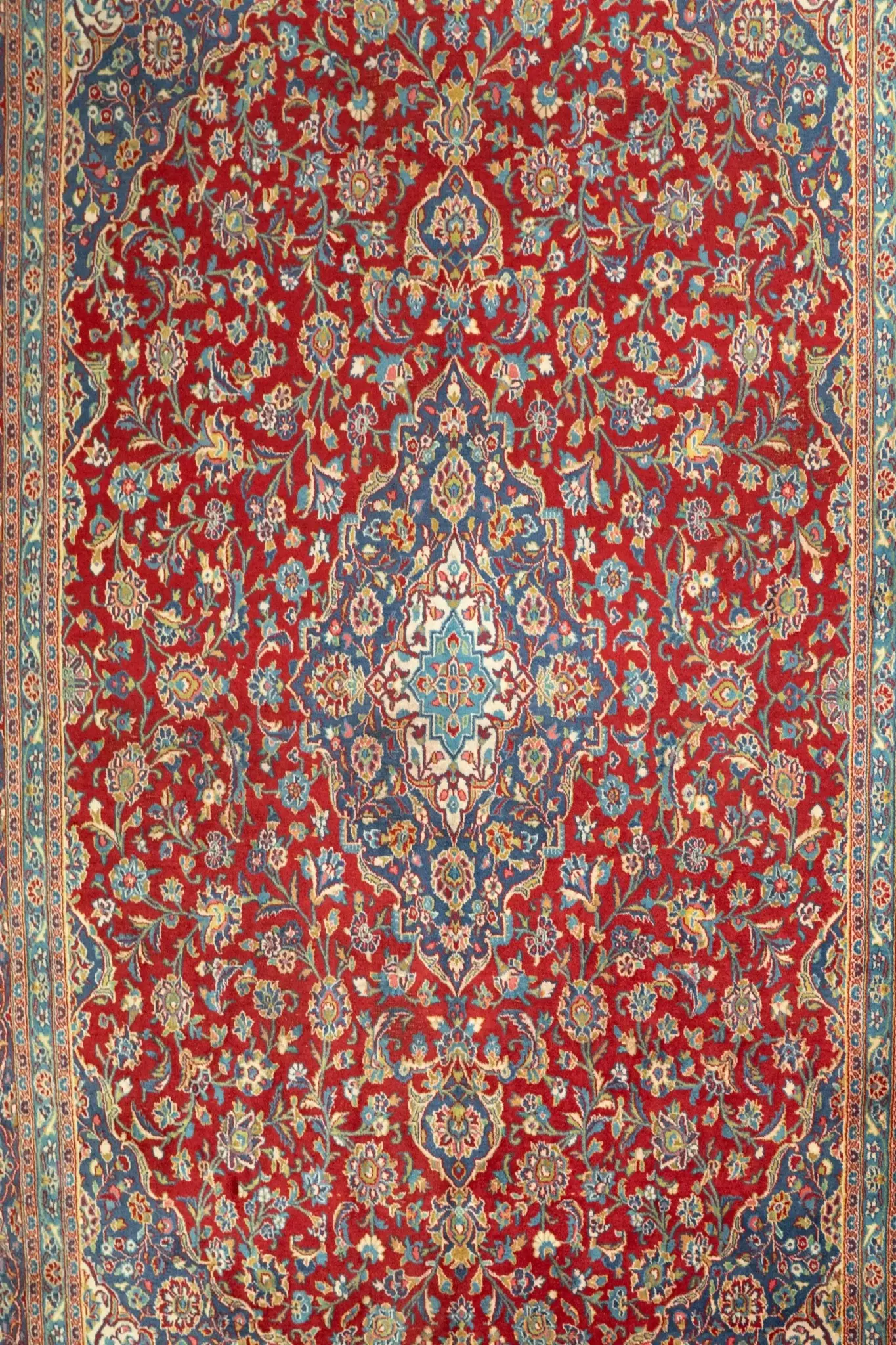 Kashan Wool Rug 9.8 x 12.9'