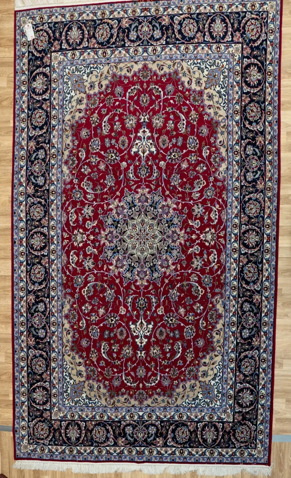 Isfahan Wool Rug 6.8 x 9.8