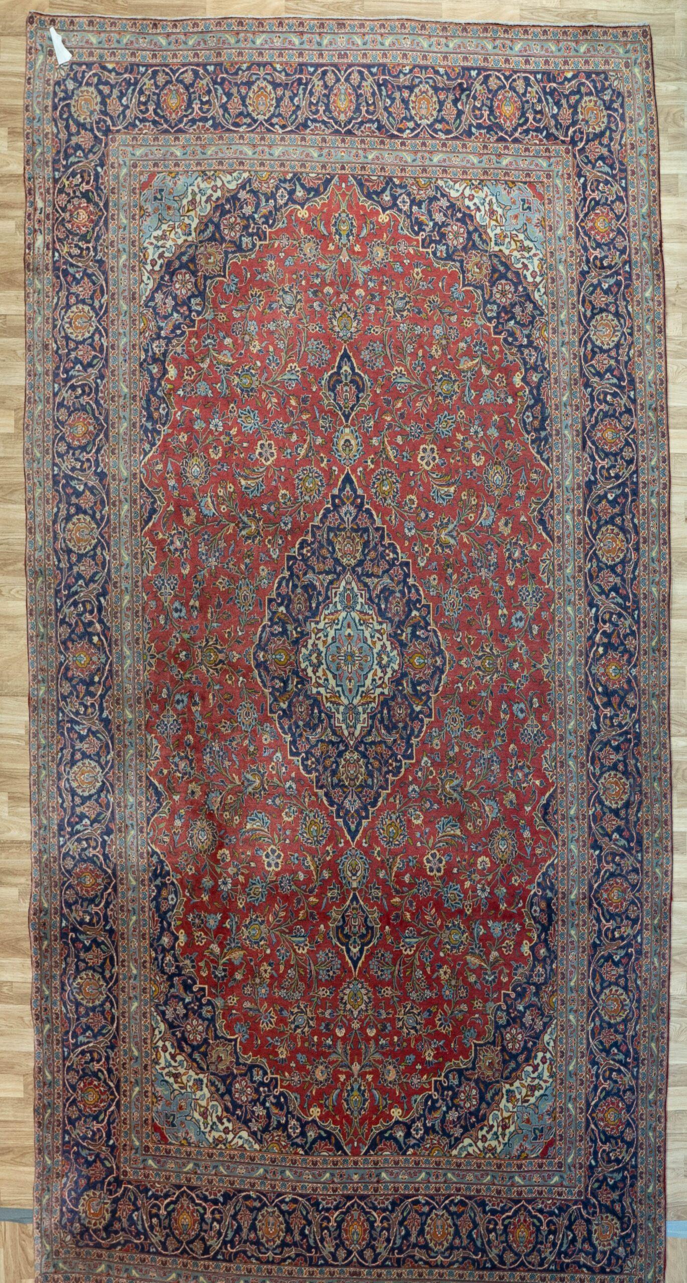 Kashan Kurk Wool Rug 8.1'x11.10'