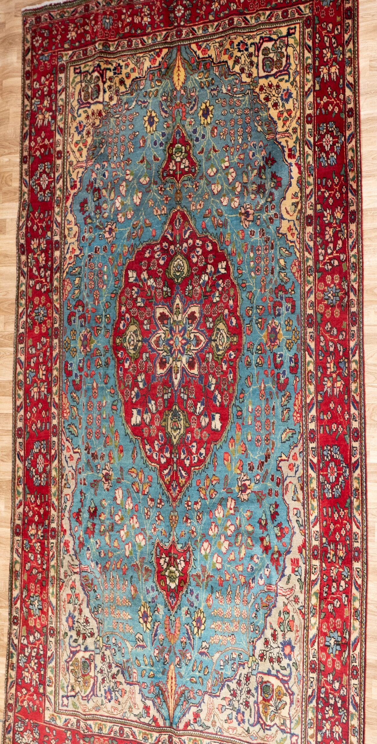 Tabriz Wool Rug 6.1x9.1