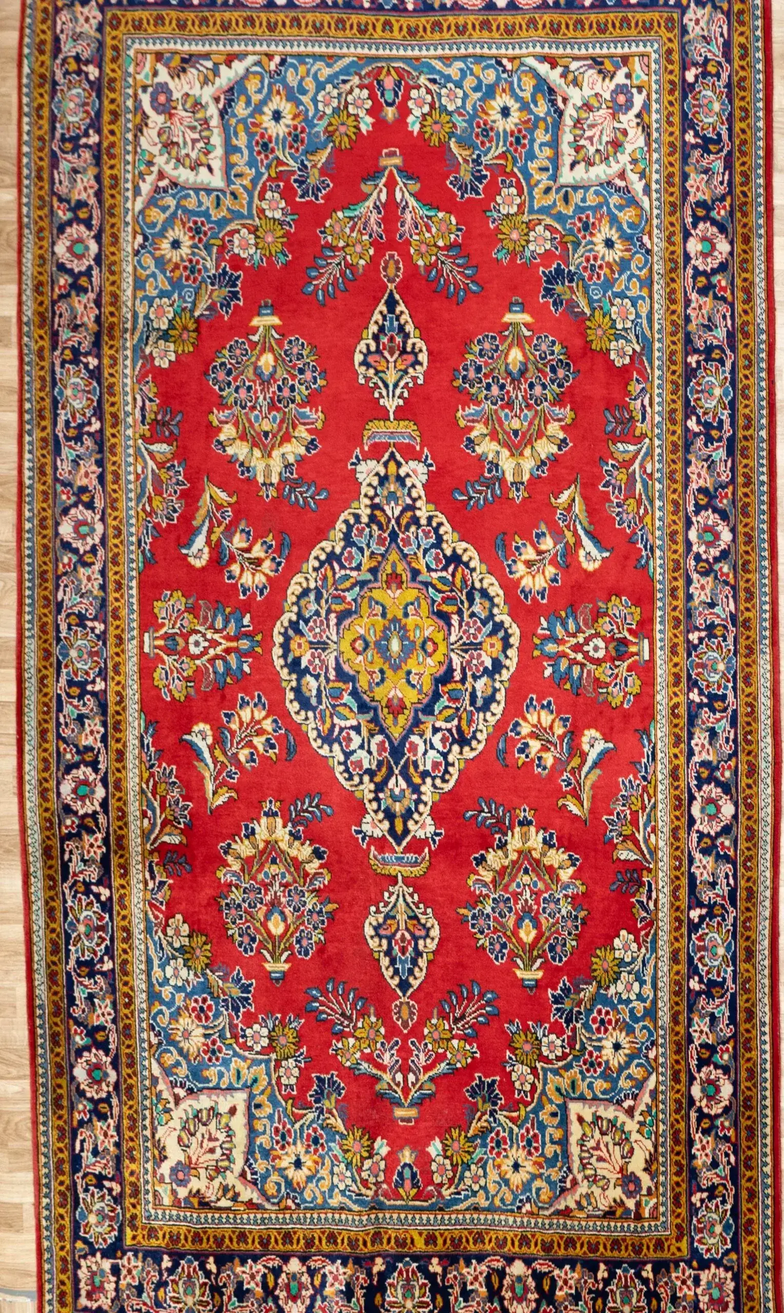 Sarouk Wool Rug 6.8x9.8