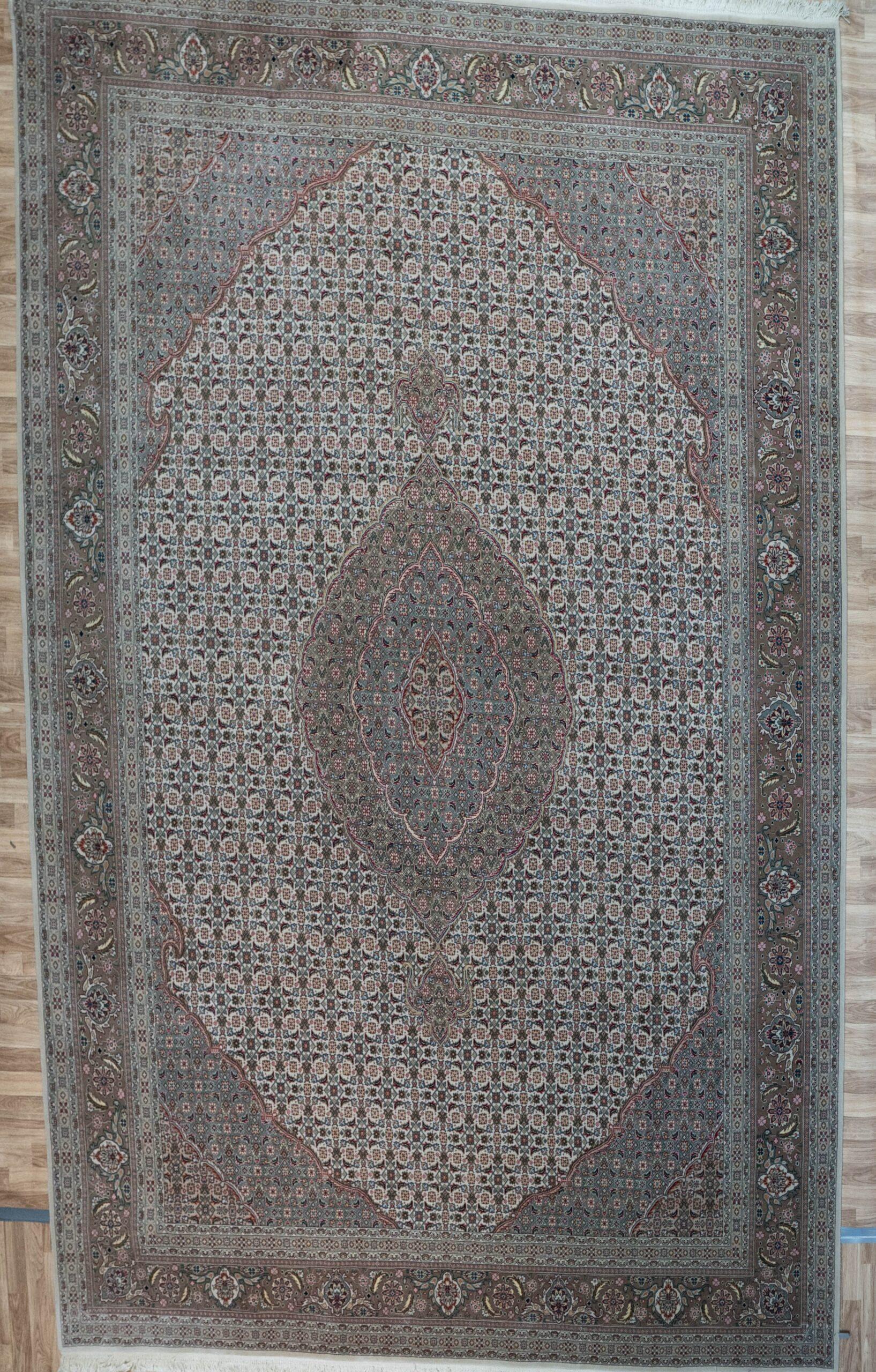 Tabriz Wool Silk Rug 9'x12'