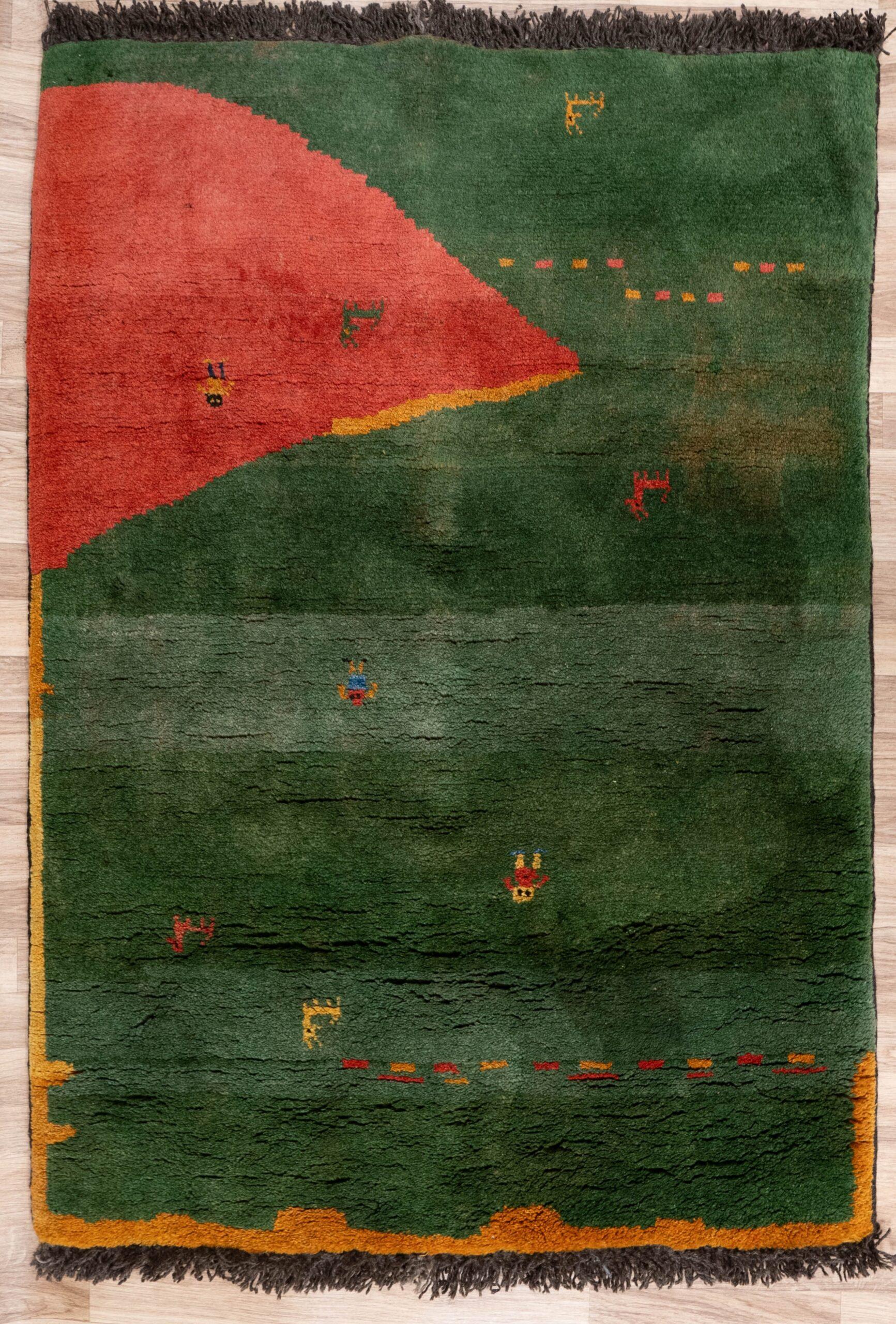 Gabbeh Wool Rug 3.0x5.0